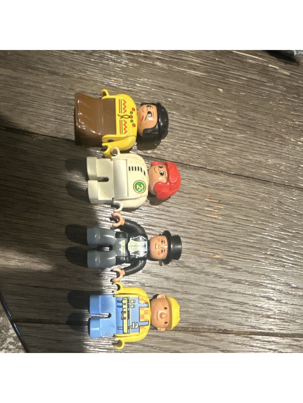 LEGO DUPLO Minifigure Lot of 4 Figures Plastic 4 Pieces Age Level 1.5-5